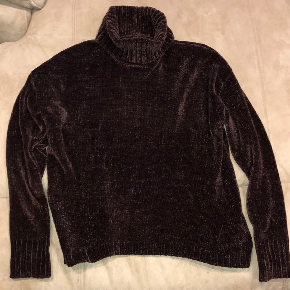 Forever 21 Chenille Brown Sweater Med